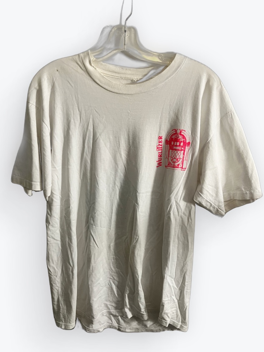 Vintage Wurlitzer Jukebox Single Stitch T Shirt Retro Music Tee 90s Size Large